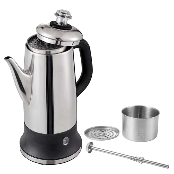 12-Cup Stainless Steel Electric Percolator Coffee Maker J74435