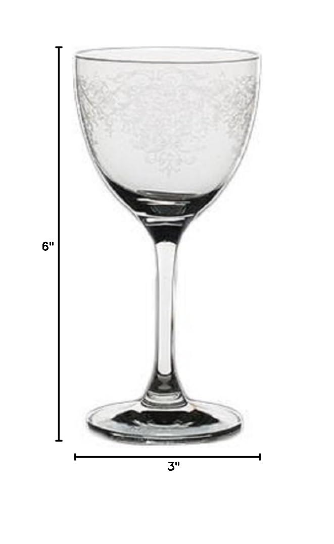 Set of 6 Wine Cocktail Glasses T4280