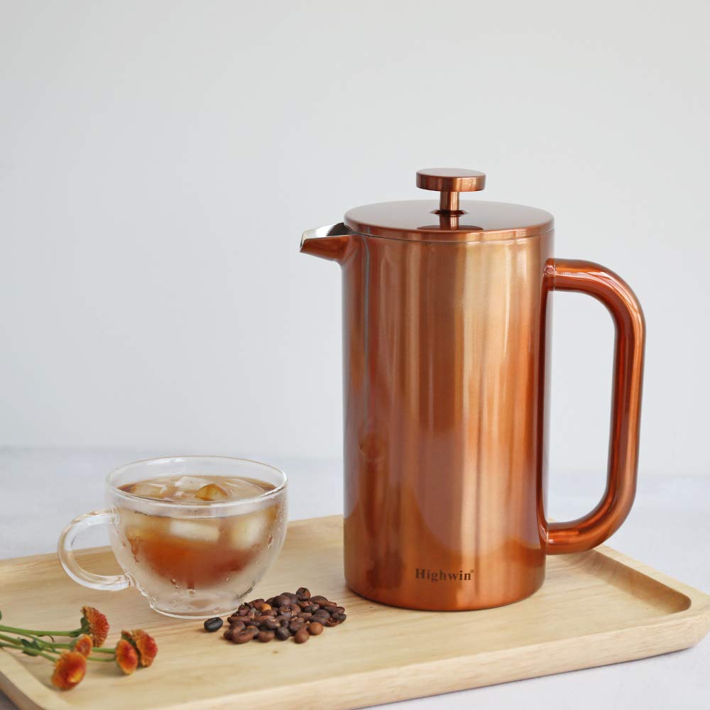 8 Cup Double Wall Insulated Stainless Steel French Coffee Press U573180