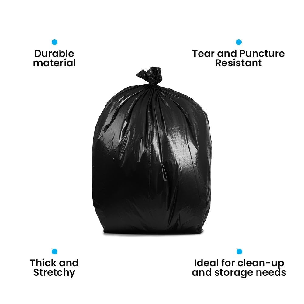 95-Gallon Black Heavy Duty Contractor Bags 10-Count U10020