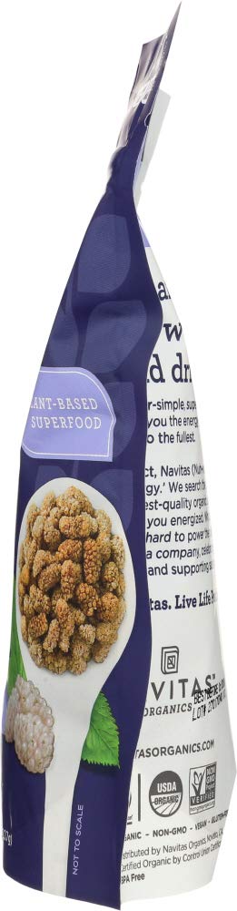 Organic Sun-Dried White Mulberries 8 oz Pack of 4 K20511