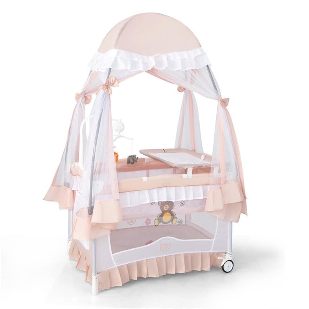 Pink 4-in-1 Portable Playard with Carry Bag C2695