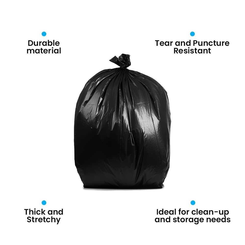 95-Gallon Black Heavy Duty Contractor Bags 10-Count U10020