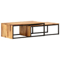 2 pcs Solid Sheesham Wood Nesting Tables C1773