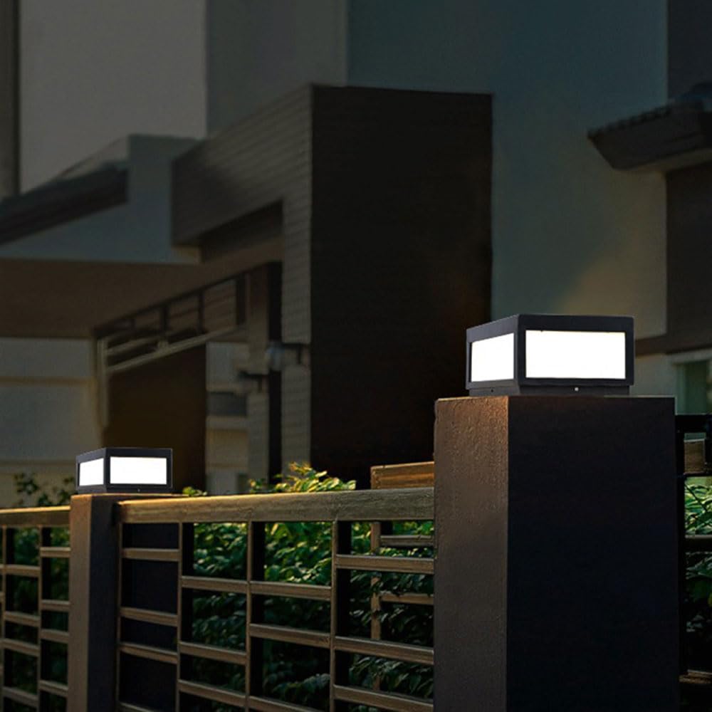 Solar Powered Waterproof Outdoor Post Lights for 4x4, 5x5 or 6x6 Posts E517444