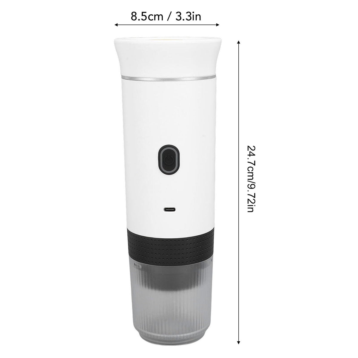 Portable Electric Coffee Maker 15 Bar White J704