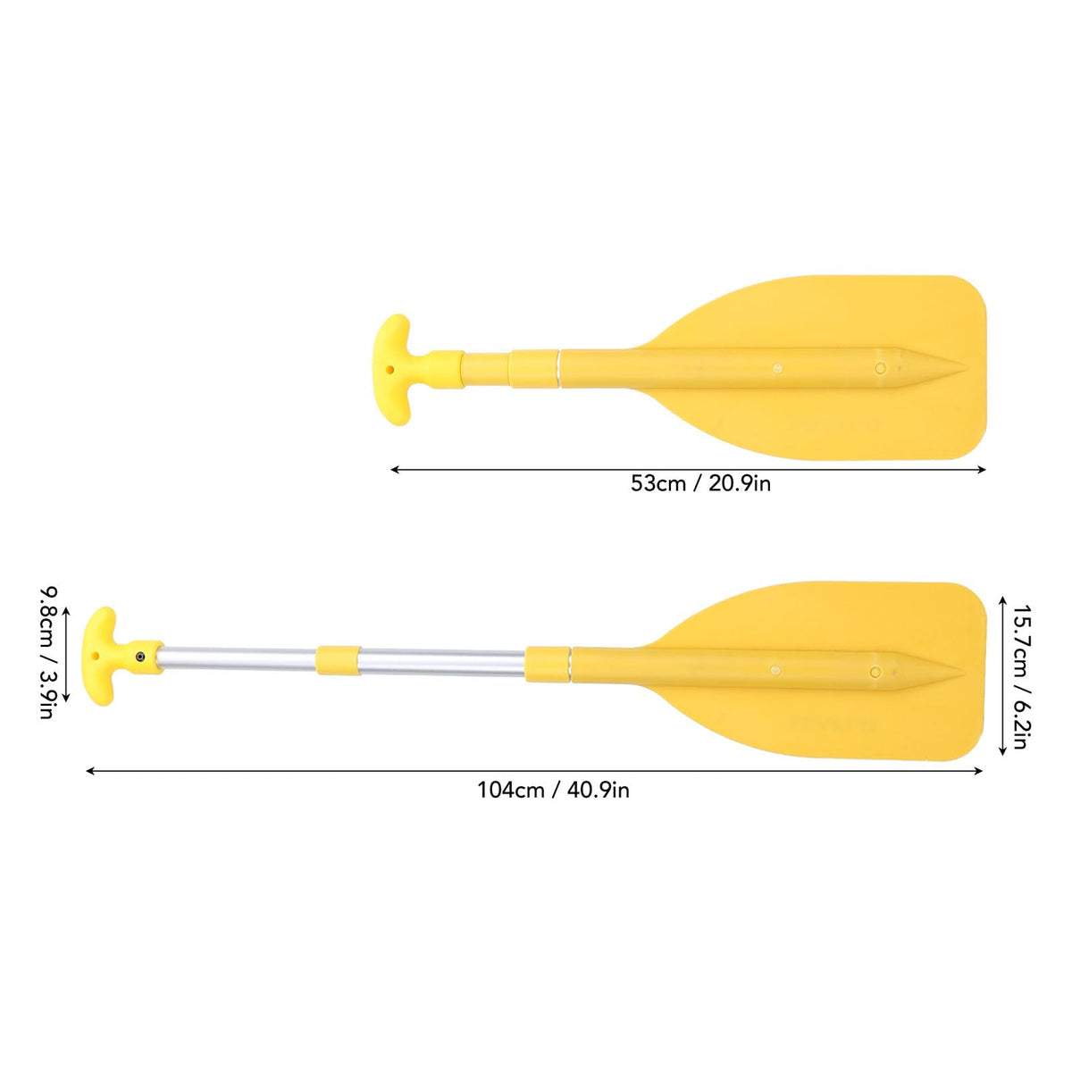 2Pcs Telescopic Adjustable Canoe Paddles V588389