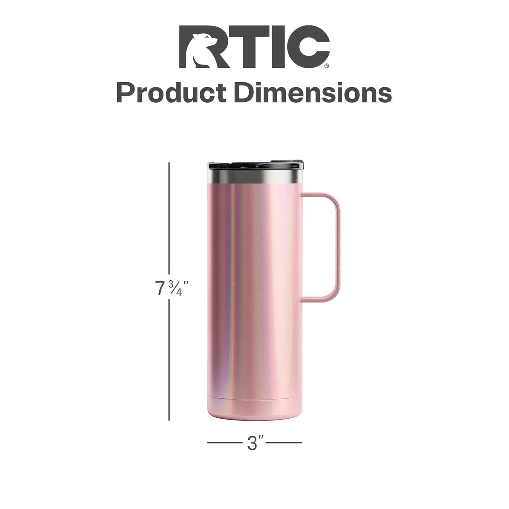 20oz Stainless Steel Insulated Travel Mug with Lid and Handle B415484