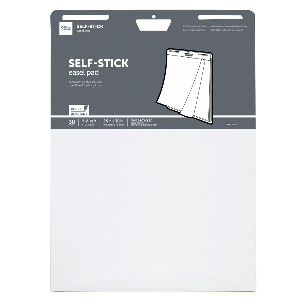 Self-Stick Easel Pad, 25" x 30", 30 Sheets, 30% Recycled, White P714