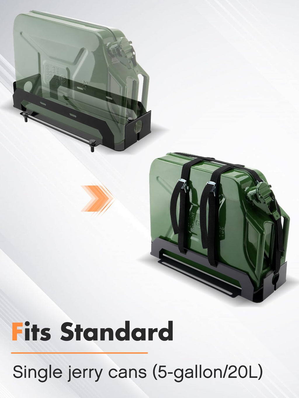 Heavy-Duty Jerry Can Holder with Webbed Strap H591287