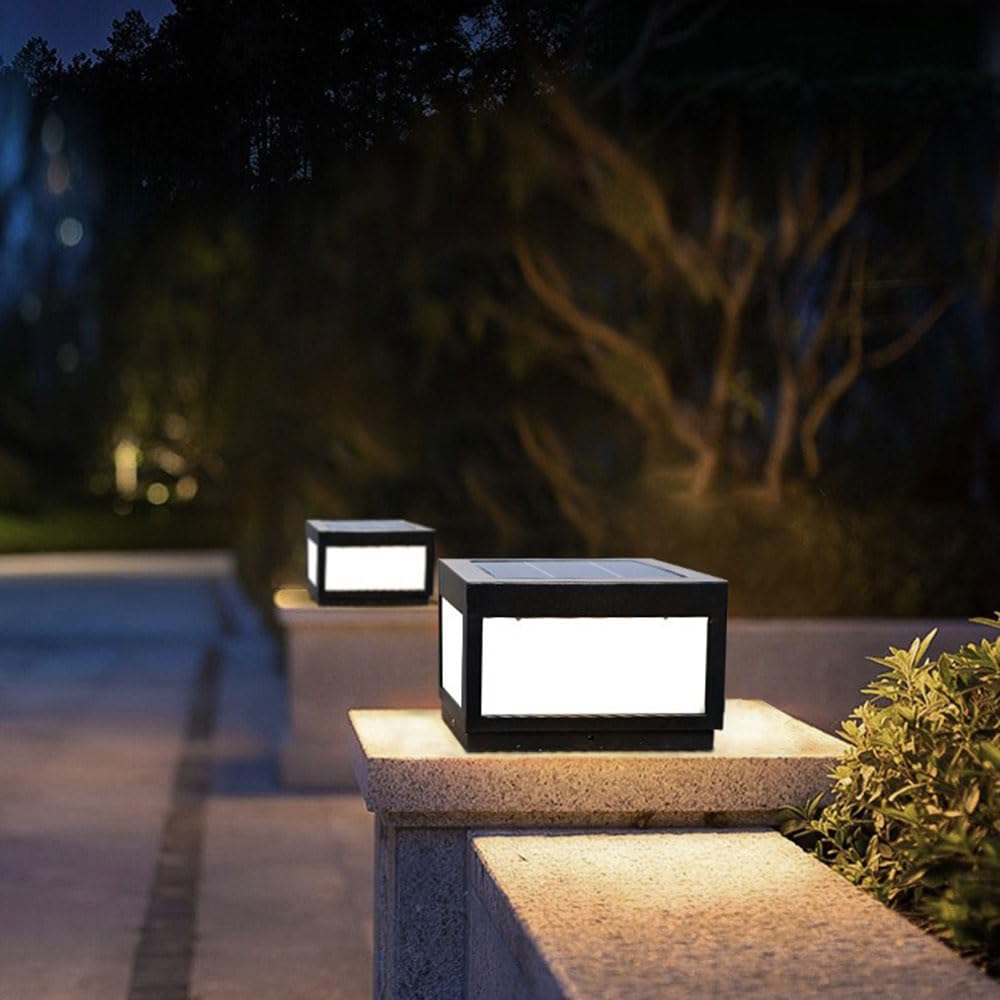 Solar Powered Waterproof Outdoor Post Lights for 4x4, 5x5 or 6x6 Posts E517444