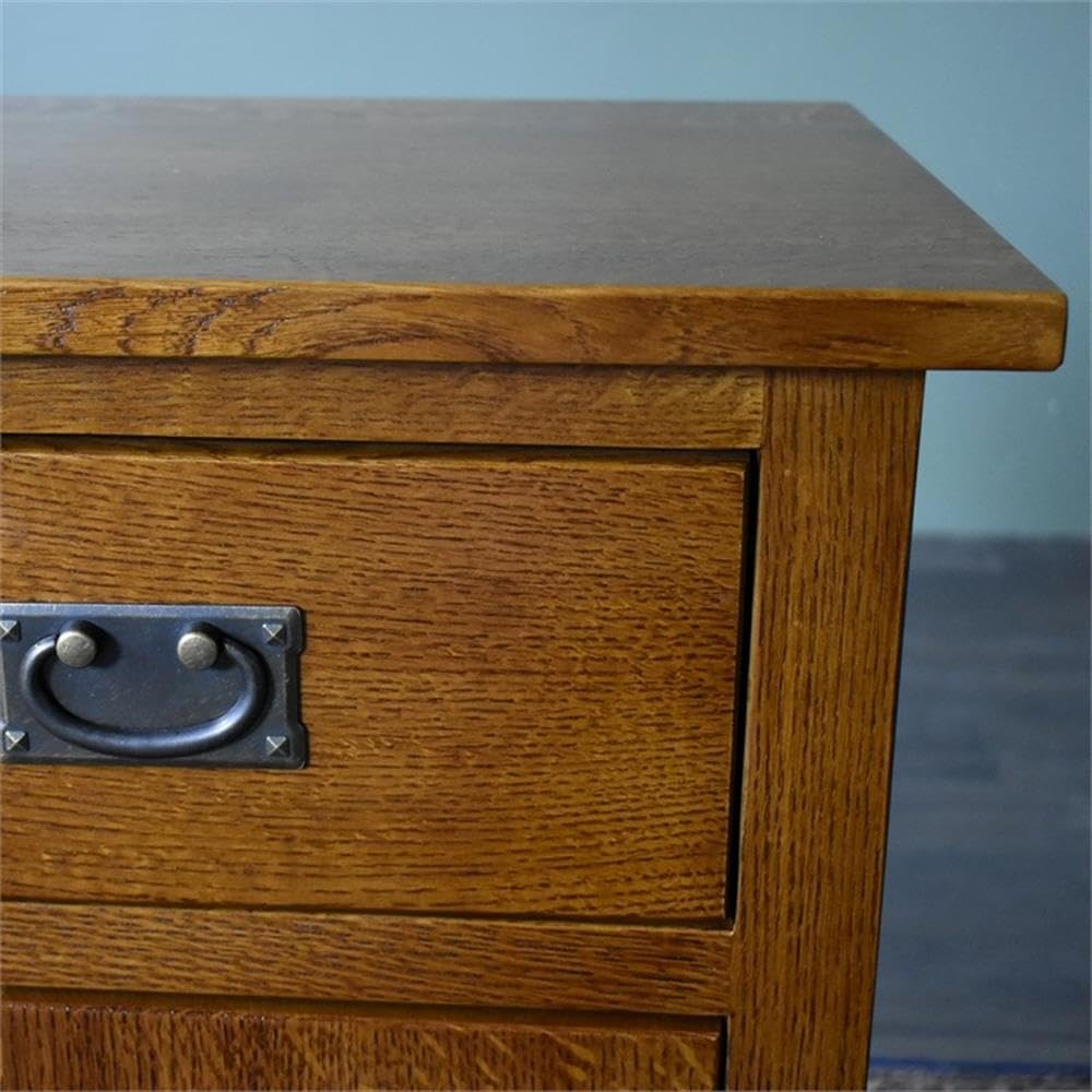 Solid Wood Nightstand with 1 Door and Drawer C422177