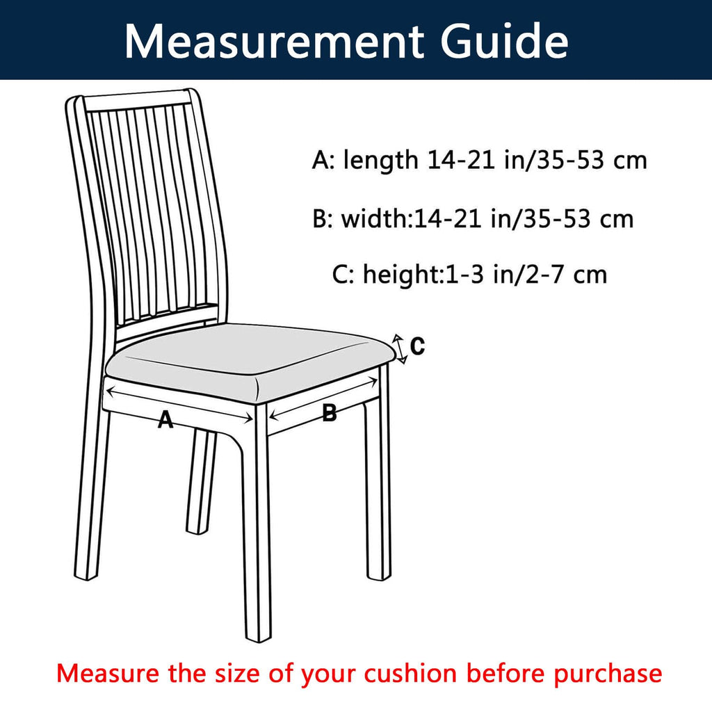 Waterproof PU Leather Chair Seat Covers Set of 6 S1538