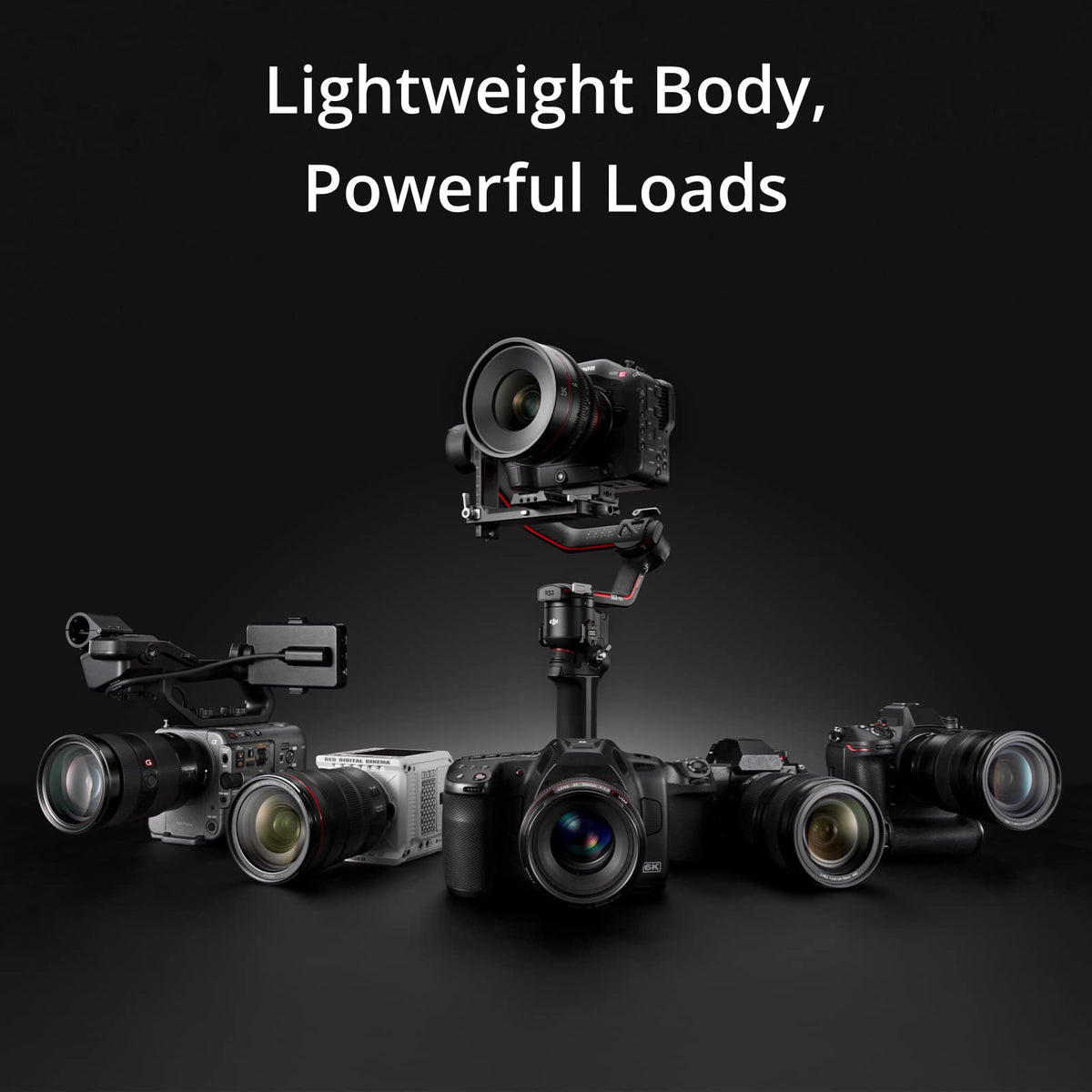 3-Axis Gimbal Stabilizer with Carbon Fiber Arms, Black Y12251