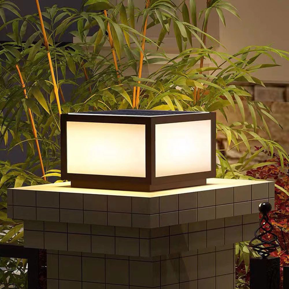 Solar Powered Waterproof Outdoor Post Lights for 4x4, 5x5 or 6x6 Posts E517444