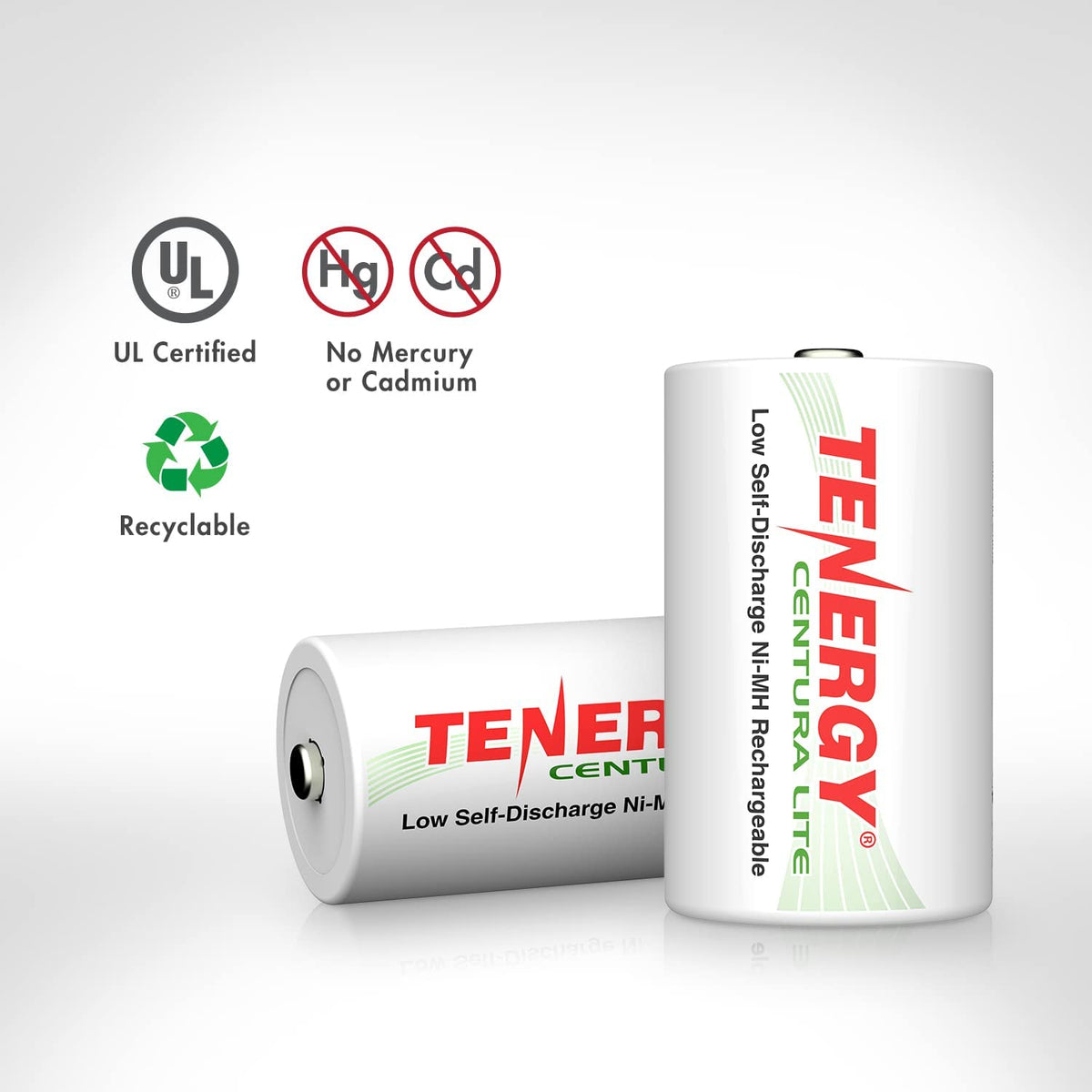 1.2V NiMH Rechargeable D Battery 8 Pack L4266