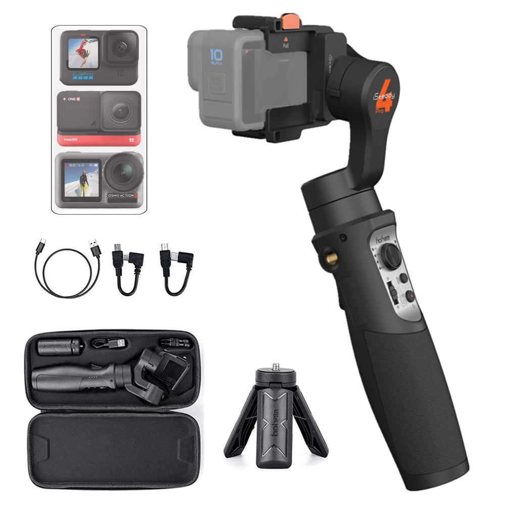 Action Camera Gimbal 3-Axis Splashproof Stabilizer X132