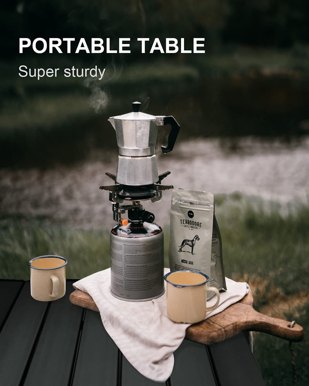 Camping Table Folding Portable Aluminum Lightweight Carry Bag R494