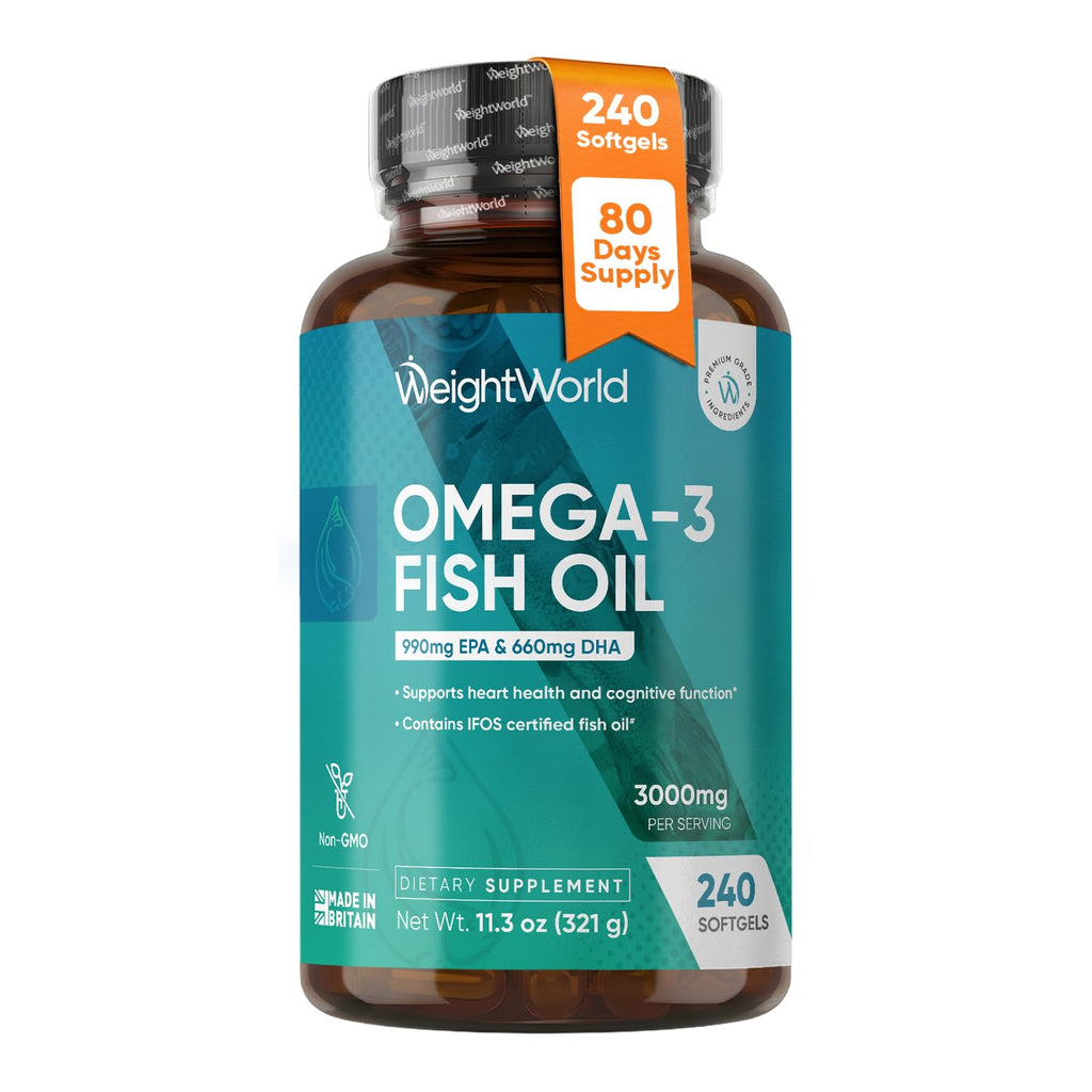 Omega 3 Fish Oil 3000mg 240 Softgels G8248