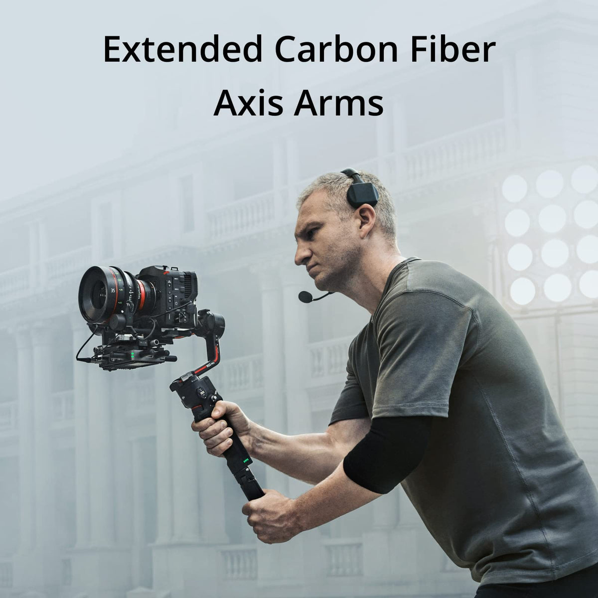 3-Axis Gimbal Stabilizer with Carbon Fiber Arms, Black Y12251