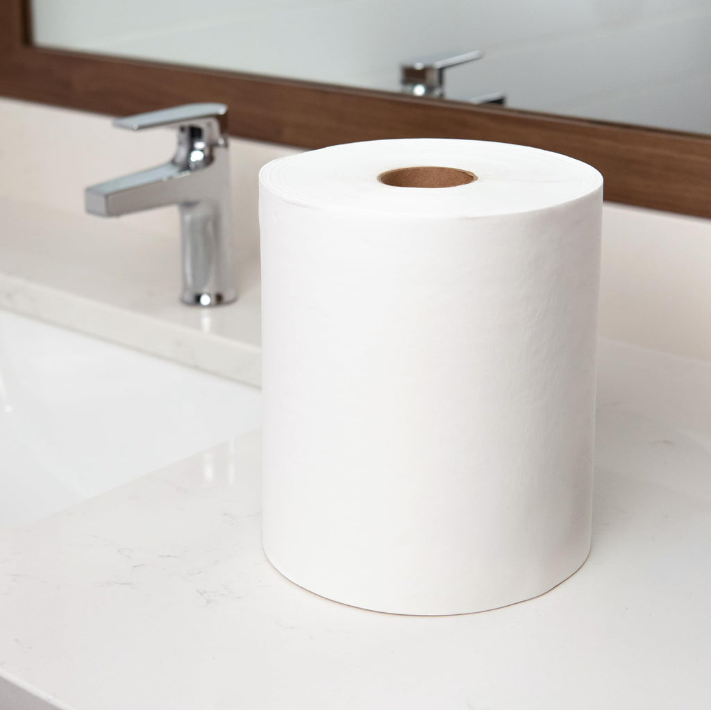 White 1-Ply Hardwound Paper Towels, 6 Rolls T14789