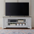 82 Inch Fireplace TV Console with Adjustable Shelves T299455