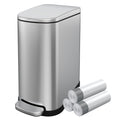 2.6 Gallon Stainless Steel Step Trash Can with Lid F2169