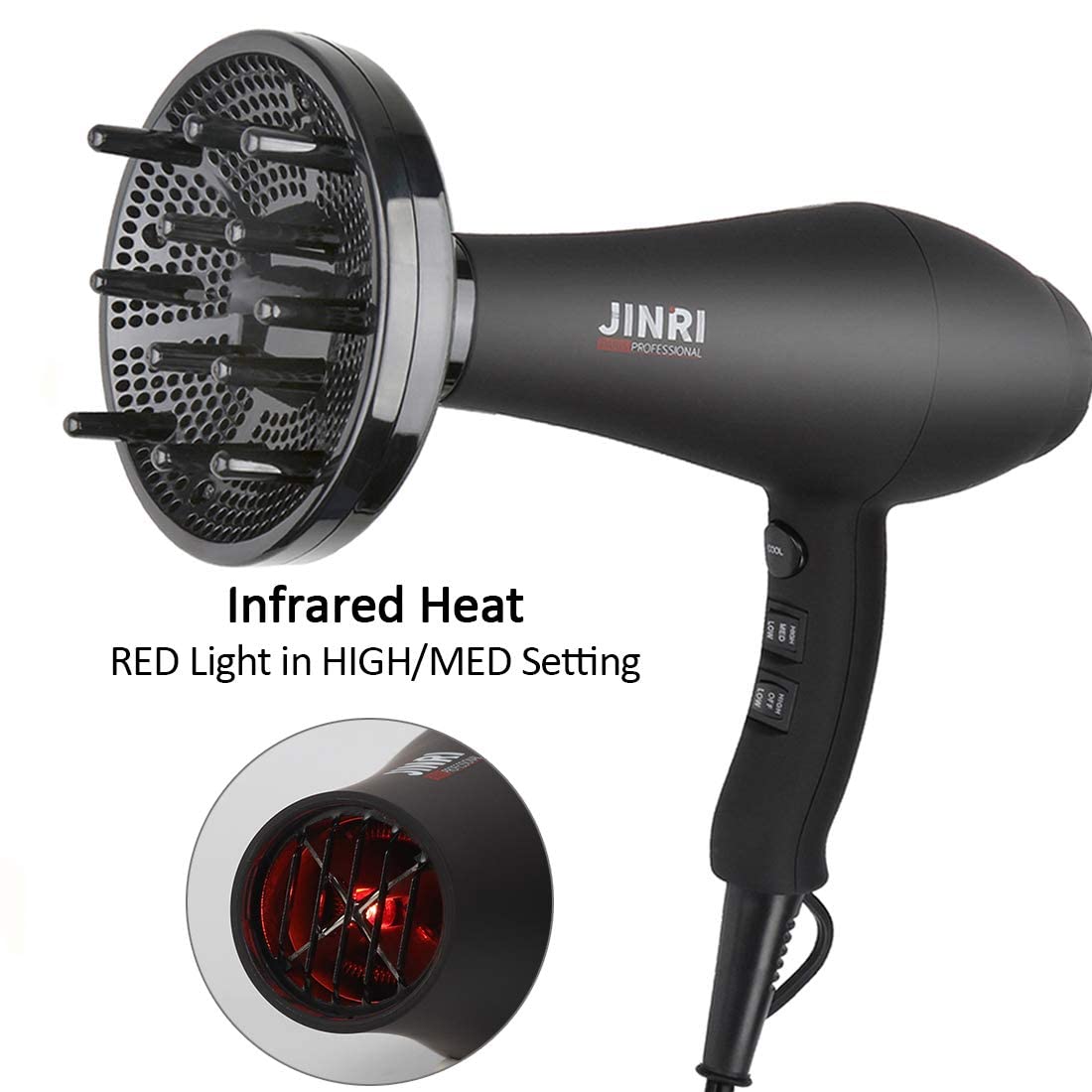 1875W Low Noise Ionic Hair Dryer Y551789