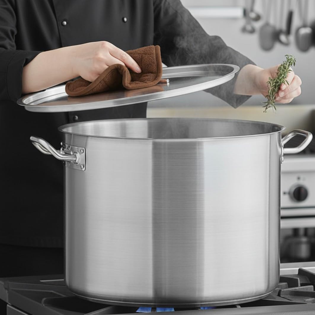 40 qt. Stainless Steel Stock Pot with Lid A114