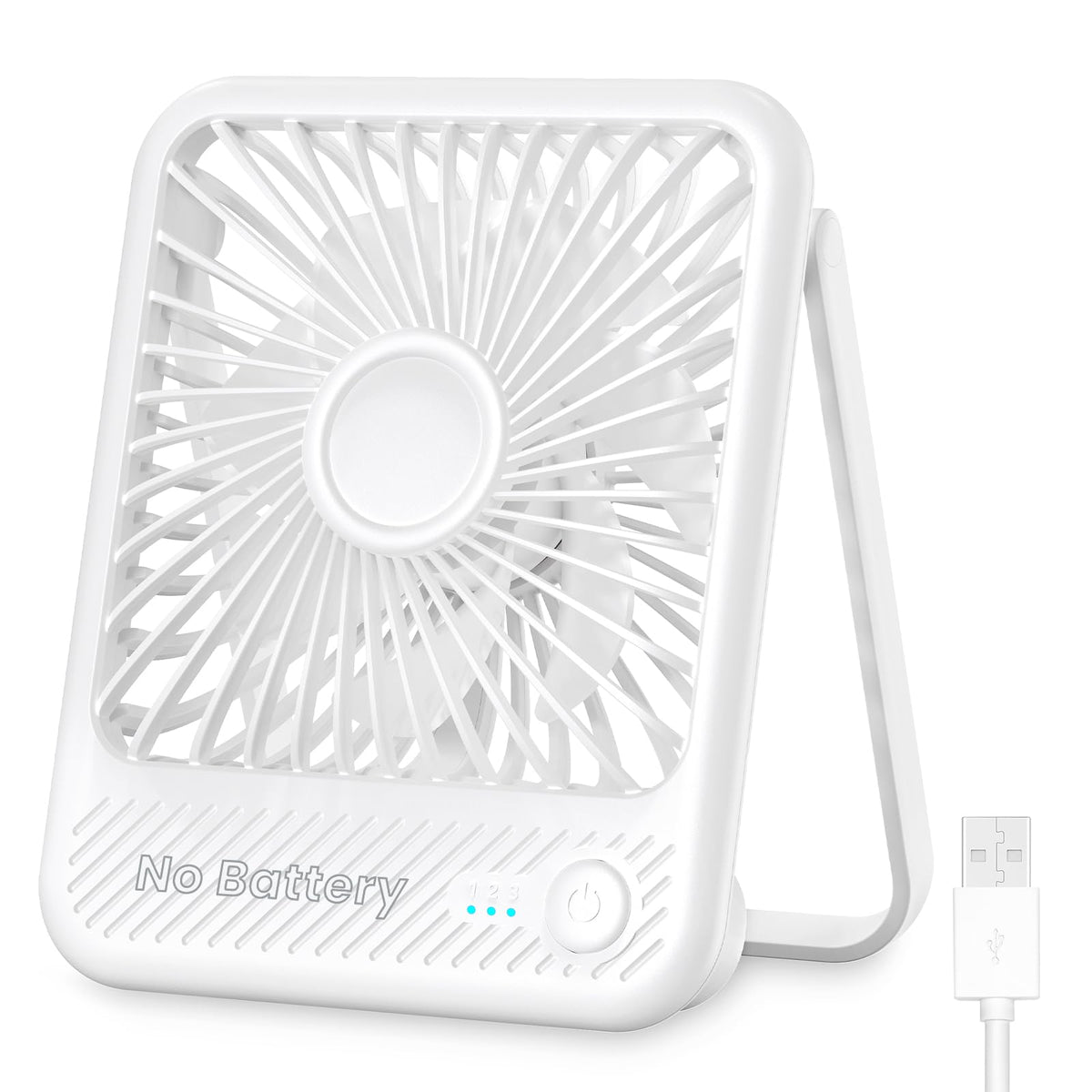 White USB Desk Fan U95599