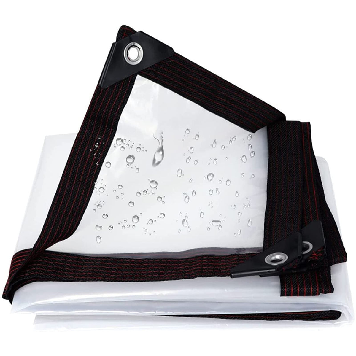 Heavy Duty Waterproof Clear 3x3ft Poly Tarp with Grommets Q971759