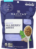 Organic Sun-Dried White Mulberries 8 oz Pack of 4 K20511