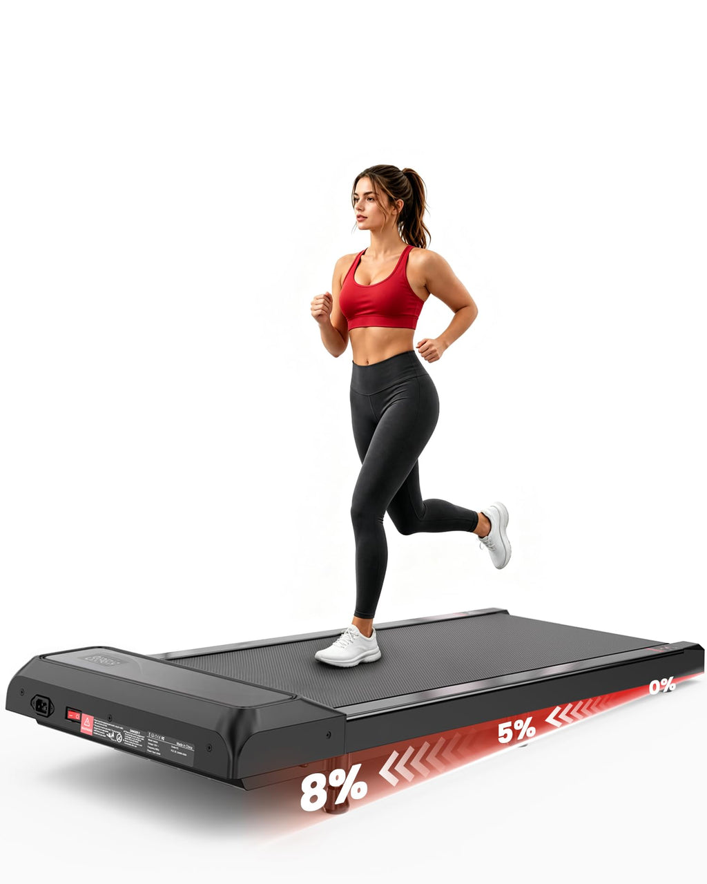 Under Desk Treadmill with 8% Incline F50050