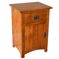 Solid Wood Nightstand with 1 Door and Drawer C422177