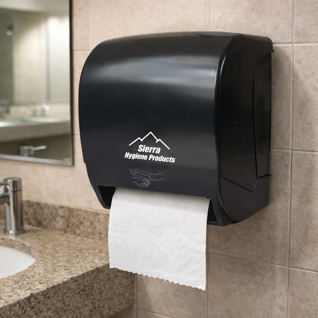 White 1-Ply Hardwound Paper Towels, 6 Rolls T14789