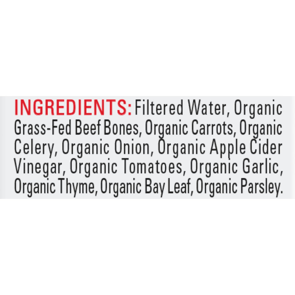 Organic Beef Bone Broth No Salt Added 16.9oz 6 Pack L488234