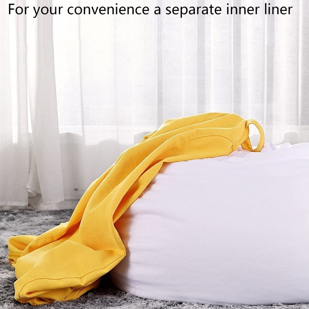 Yellow Washable Bean Bag Chair Cover N54397