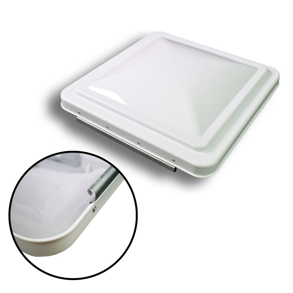 14 Inch White RV Roof Vent Cover U1074