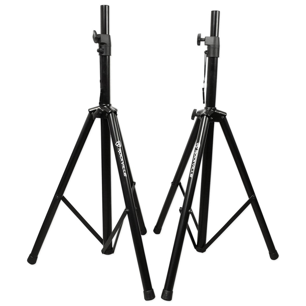 Adjustable Speaker Light Stands Pair with XLR Cables Z354308