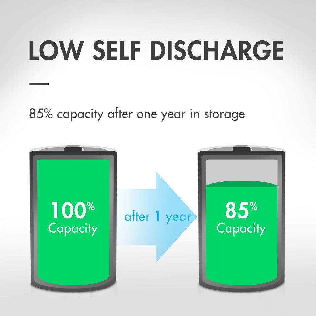 1.2V NiMH Rechargeable D Battery 8 Pack L4266