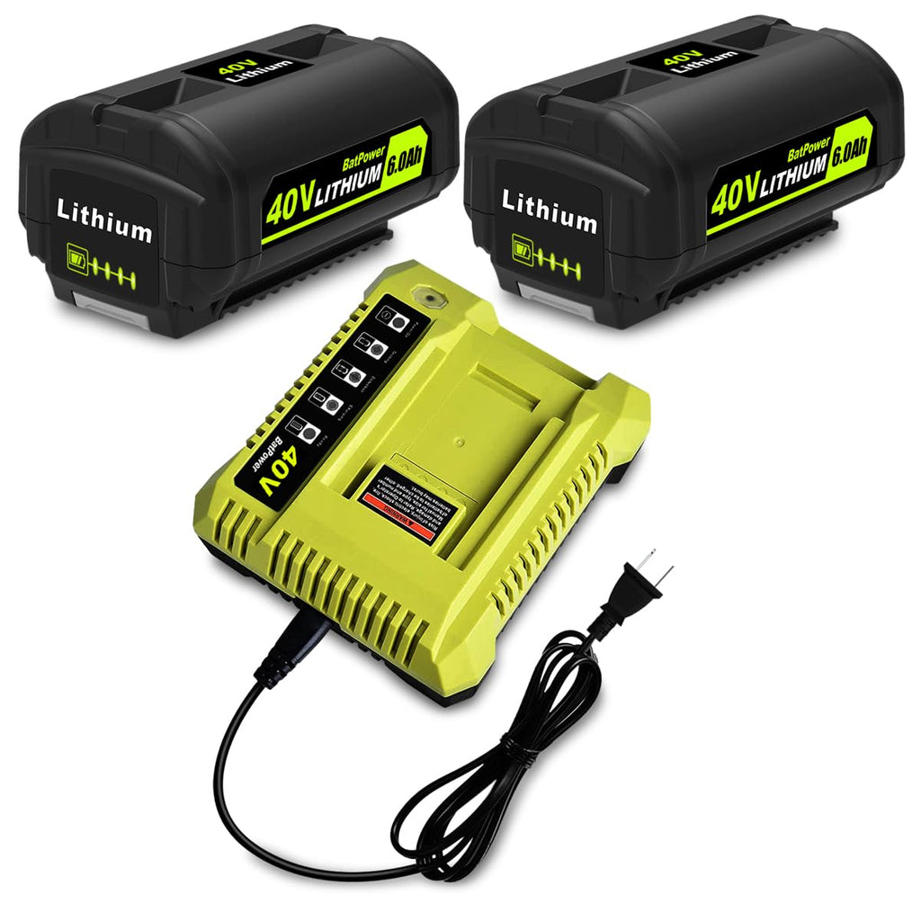 2-Pack 40V Lithium-Ion Battery and Charger Starter Kit Z921