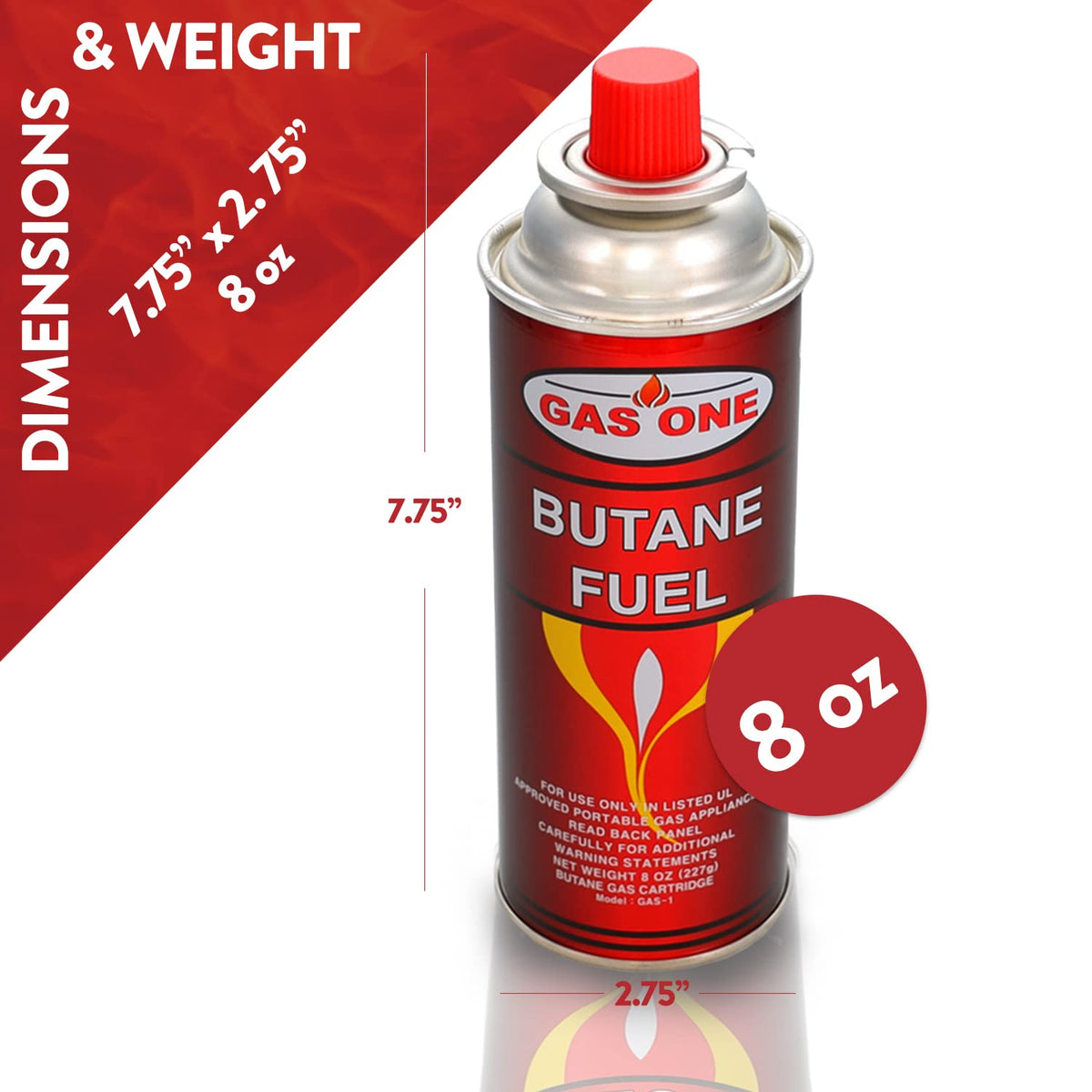 12 Butane Fuel Canisters for Portable Camping Stoves P68081