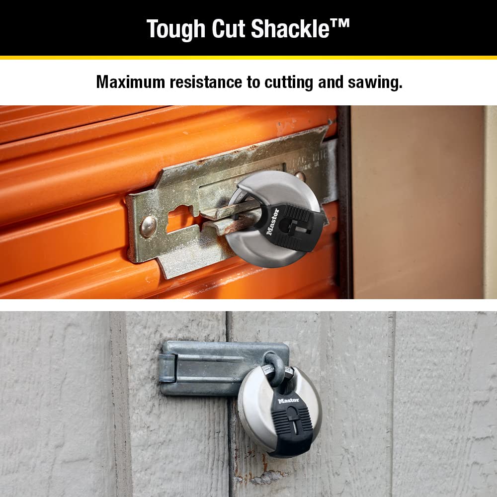 2-3/4-inch Wide Stainless Steel Disc Padlock X538077