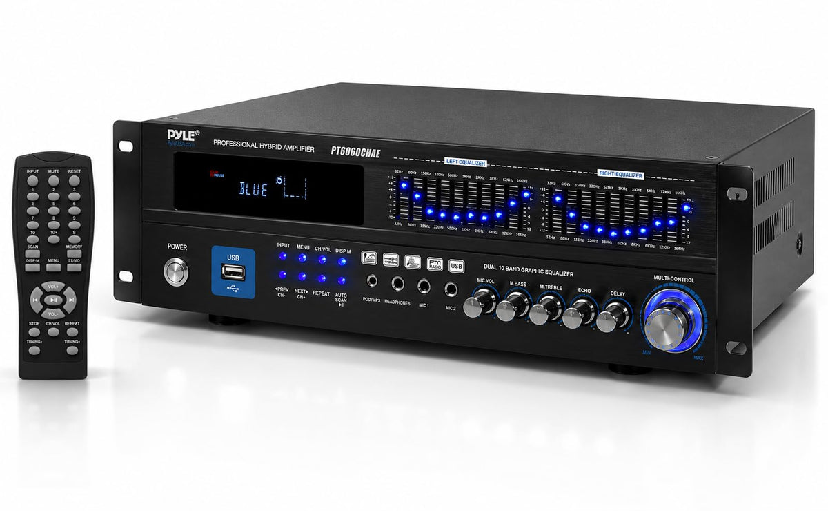 2000W 6-Channel Bluetooth Hybrid Home Amplifier T767