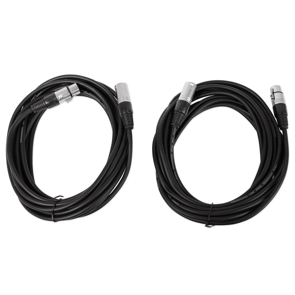 Adjustable Speaker Light Stands Pair with XLR Cables Z354308