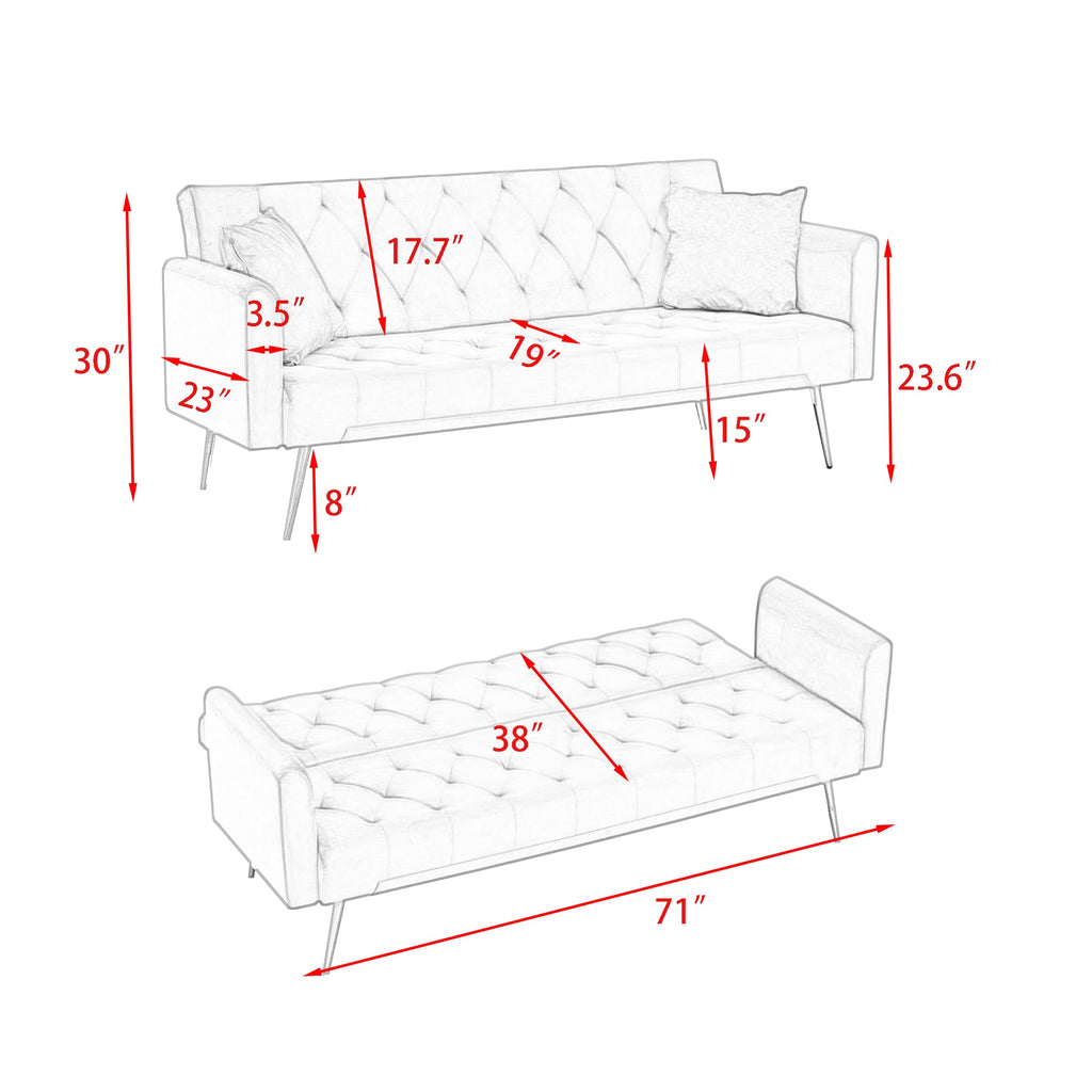 Pink Velvet 2 Seater Loveseat Sofa K184
