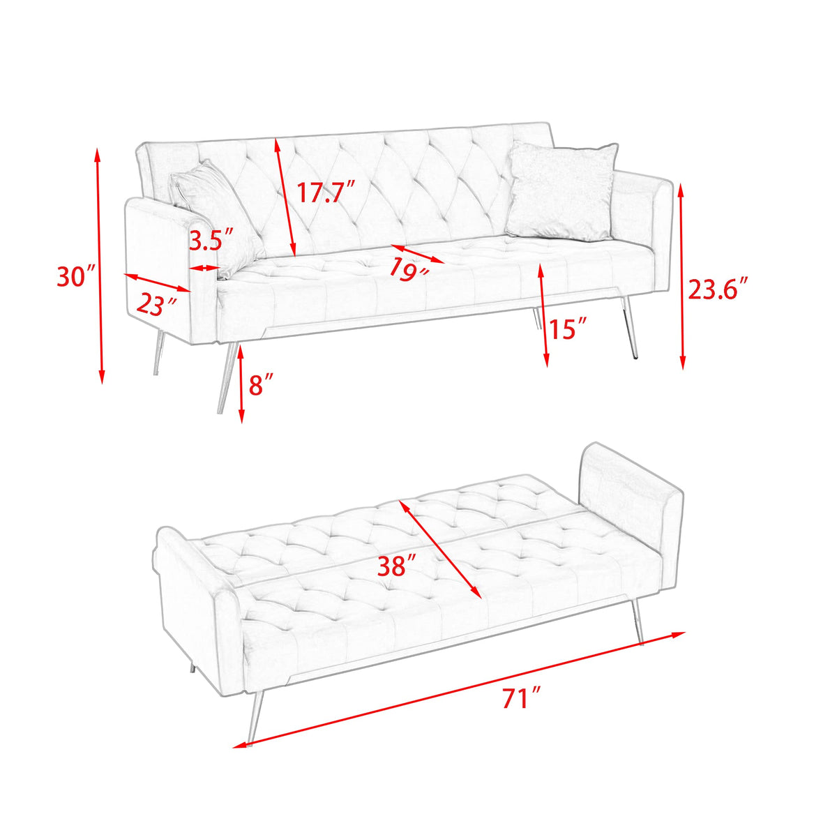 Pink Velvet 2 Seater Loveseat Sofa K184