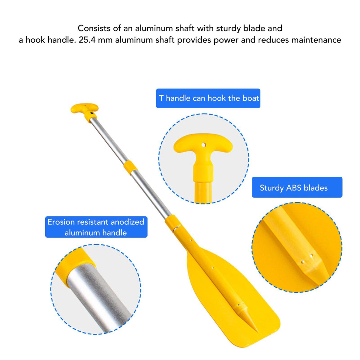 2Pcs Telescopic Adjustable Canoe Paddles V588389