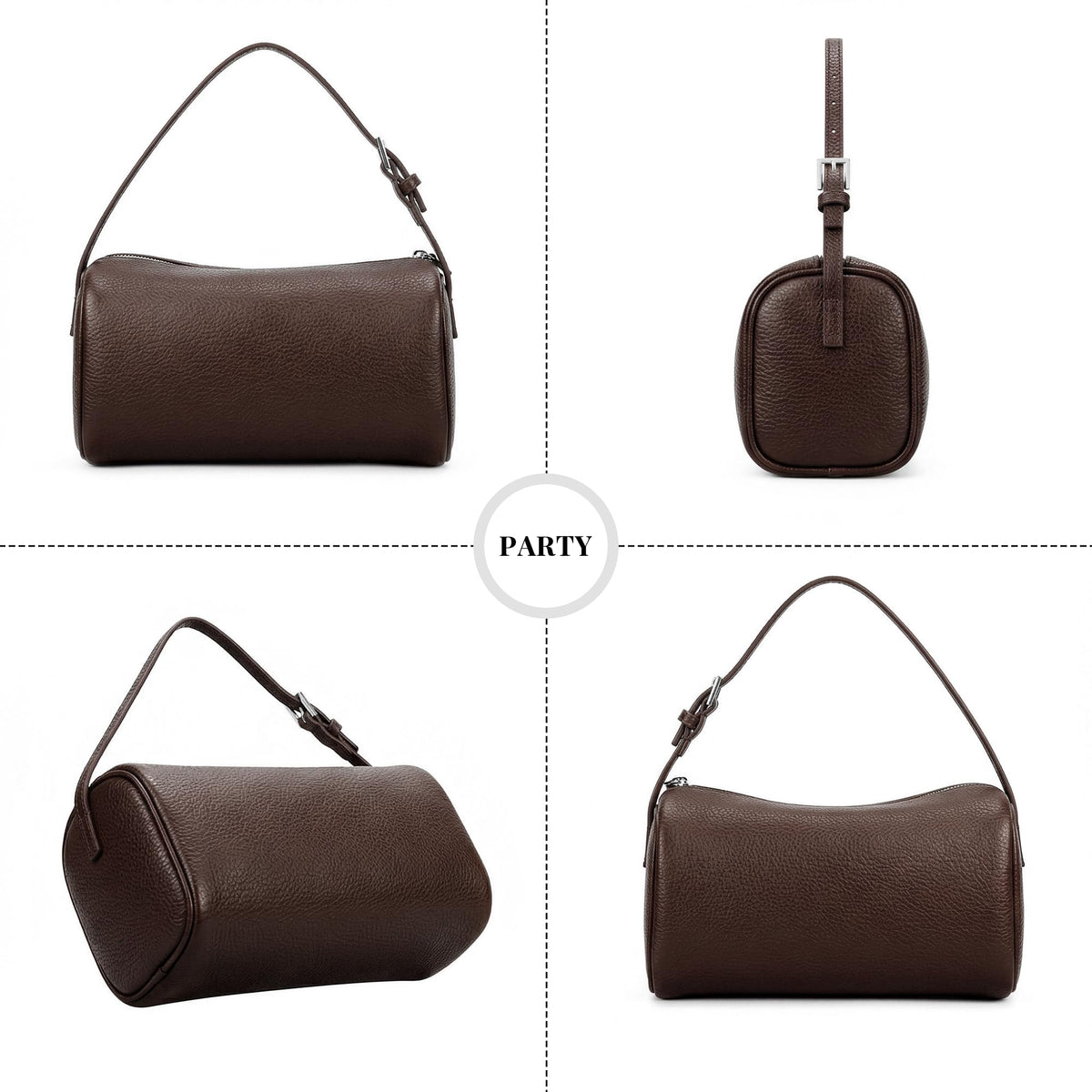 Small Vegan Leather Purse With Adjustable Strap H463