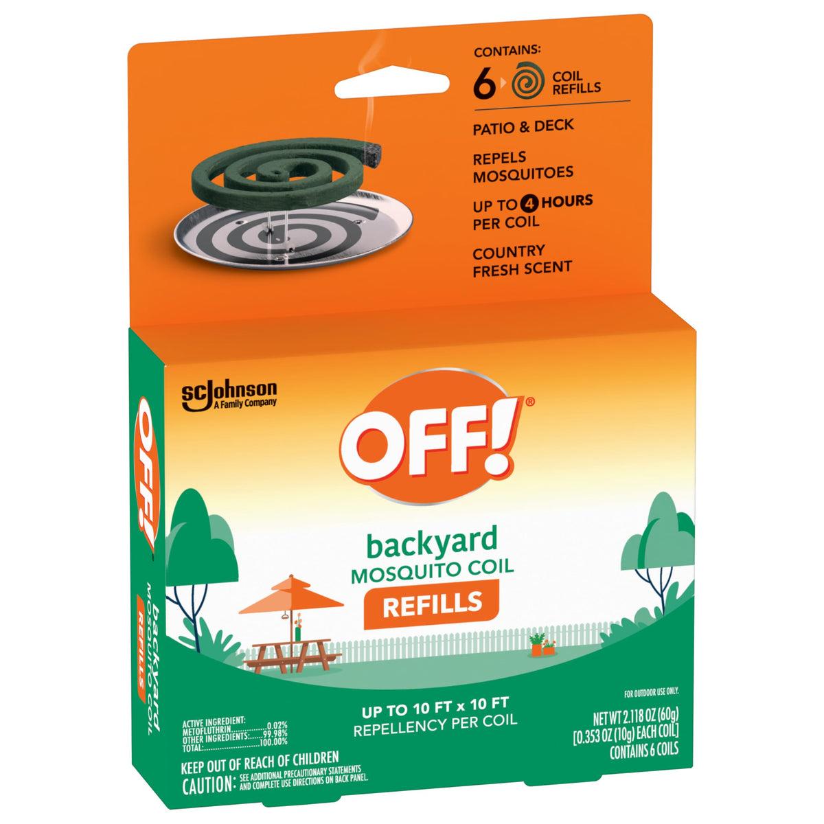 Mosquito Coil Refills 6 Count (Pack of 6) S456
